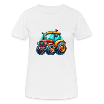 Tractor - Women's Breathable T-Shirt - white - Front - AI Model Female 172 dark (172cm)