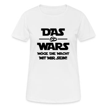 das wars möge die macht 001 - Frauen T-Shirt atmungsaktiv - Weiß - Vorne - AI Model Female 172 dark (172cm)