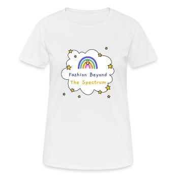 Mode jenseits des Spektrums - Autism Artistry - Frauen T-Shirt atmungsaktiv - Weiß - Vorne - AI Model Female 172 dark (172cm)