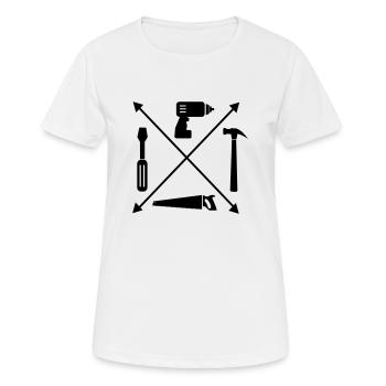 Craftsman - Women's Breathable T-Shirt - white - Front - AI Model Female 172 dark (172cm)