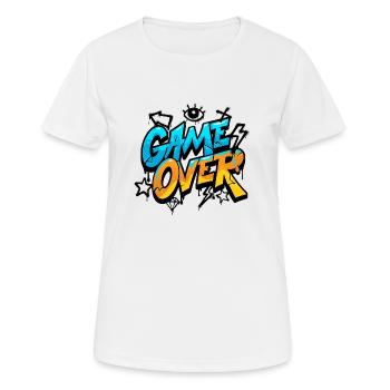 Game over - Women's Breathable T-Shirt - white - Front - AI Model Female 172 dark (172cm)