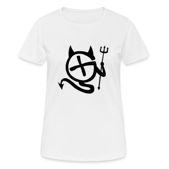 GC Teufelchen - Frauen T-Shirt atmungsaktiv - Weiß - Vorne - AI Model Female 172 dark (172cm)
