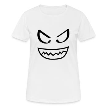 smiley - Frauen T-Shirt atmungsaktiv - Weiß - Vorne - AI Model Female 172 dark (172cm)