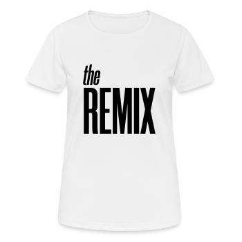 The Remix - Farbwechsel - Frauen T-Shirt atmungsaktiv - Weiß - Vorne - AI Model Female 172 dark (172cm)