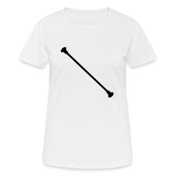 baton twirling twirling stick twirling - Women's Breathable T-Shirt - white - Front - AI Model Female 172 dark (172cm)