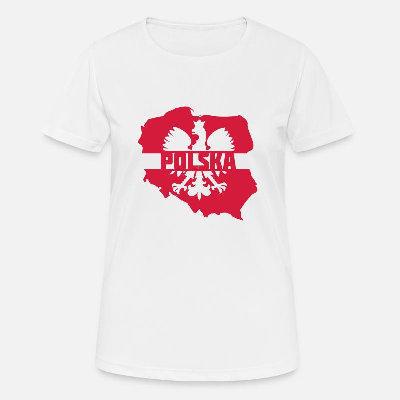 Polska - Women's Breathable T-Shirt - white