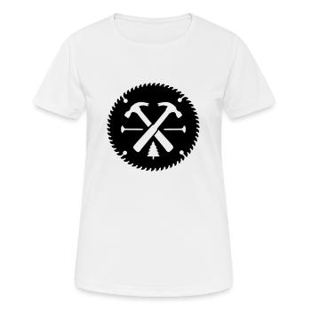 Zimmermann - Frauen T-Shirt atmungsaktiv - Weiß - Vorne - AI Model Female 172 dark (172cm)