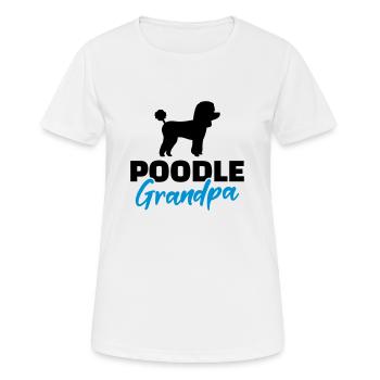 Caniche - T-shirt respirant Femme - blanc - Devant - AI Model Female 172 dark (172cm)