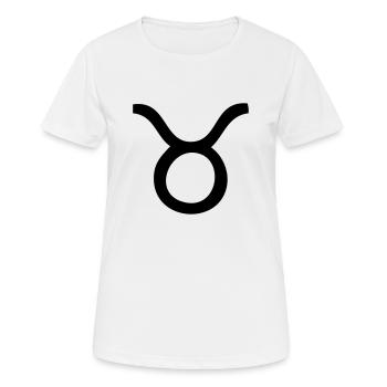 Sternzeichen Stier - Frauen T-Shirt atmungsaktiv - Weiß - Vorne - AI Model Female 172 dark (172cm)