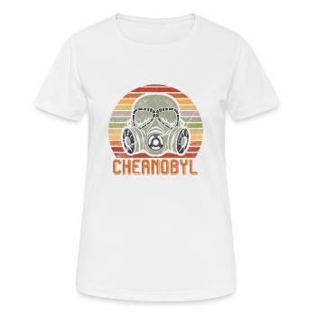 Chernobyl masc BytheManzanitas - Women's Breathable T-Shirt - white - Front - AI Model Female 172 dark (172cm)