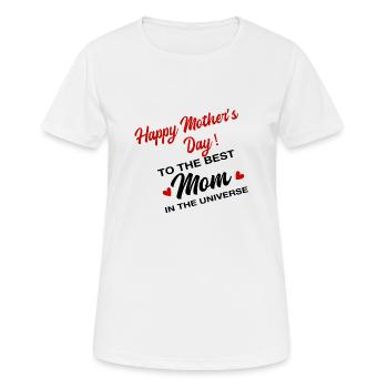 Happy Mother's Day 2021, Funny Mother's day 2021 - T-shirt respirant Femme - blanc - Devant - AI Model Female 172 dark (172cm)