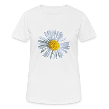 Flower Flower Daisy Flowers Design - Women's Breathable T-Shirt - white - Front - AI Model Female 172 dark (172cm)