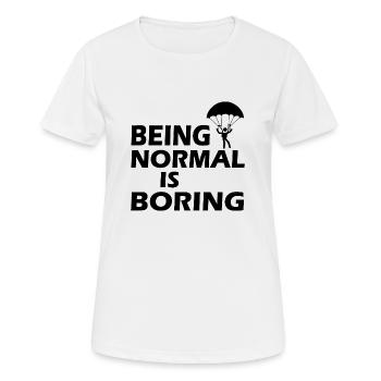 Paragliding - Frauen T-Shirt atmungsaktiv - Weiß - Vorne - AI Model Female 172 dark (172cm)