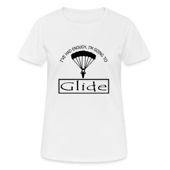 Paragliding - Frauen T-Shirt atmungsaktiv - Weiß - Vorne - AI Model Female 172 dark (172cm)