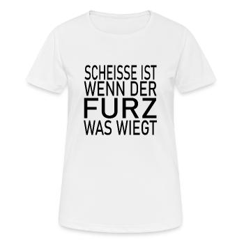 Fun Spaß Lustige - Frauen T-Shirt atmungsaktiv - Weiß - Vorne - AI Model Female 172 dark (172cm)