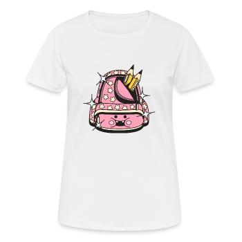 Back to school - Women's Breathable T-Shirt - white - Front - AI Model Female 172 dark (172cm)