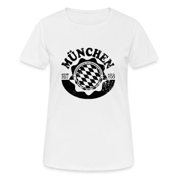 Munich - T-shirt respirant Femme - blanc - Devant - AI Model Female 172 dark (172cm)