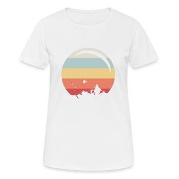 Paragliding - Women's Breathable T-Shirt - white - Front - AI Model Female 172 dark (172cm)
