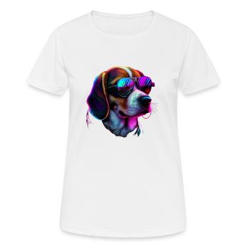 Beagle Dogs Beagles - Women's Breathable T-Shirt - white - Front - AI Model Female 172 dark (172cm)