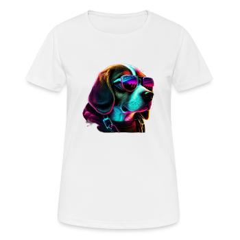 Beagle Dogs Beagles - Women's Breathable T-Shirt - white - Front - AI Model Female 172 dark (172cm)