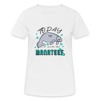 Lamantin - Dicton de lamantin - T-shirt respirant Femme - blanc - Devant - AI Model Female 172 dark (172cm)