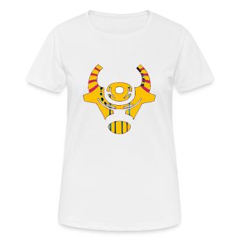 Stylized cow's head - Women's Breathable T-Shirt - white - Front - AI Model Female 172 dark (172cm)