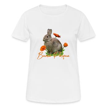buona pasqua - Frauen T-Shirt atmungsaktiv - Weiß - Vorne - AI Model Female 172 dark (172cm)
