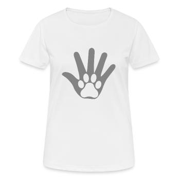 Hand - Women's Breathable T-Shirt - white - Front - AI Model Female 172 dark (172cm)