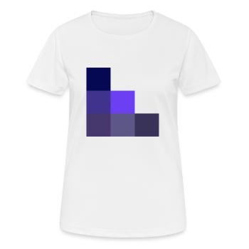 Geometrisch - Frauen T-Shirt atmungsaktiv - Weiß - Vorne - AI Model Female 172 dark (172cm)
