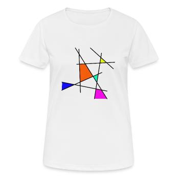 Paille 1 - T-shirt respirant Femme - blanc - Devant - AI Model Female 172 dark (172cm)
