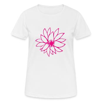 Flower Flower Plant - Women's Breathable T-Shirt - white - Front - AI Model Female 172 dark (172cm)