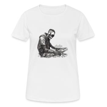 Keyboarder | Pianist | Musicians | Keyboard player - Women's Breathable T-Shirt - white - Front - AI Model Female 172 dark (172cm)