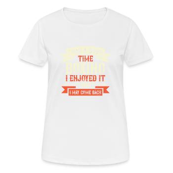 I had a good time boxing I enjoyed it - T-shirt respirant Femme - blanc - Devant - AI Model Female 172 dark (172cm)