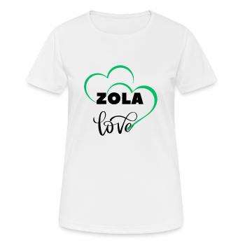 ZOLA LOVE - T-shirt respirant Femme - blanc - Devant - AI Model Female 172 dark (172cm)