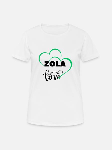 ZOLA LOVE - Women's Breathable T-Shirt - white