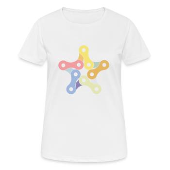 Bicyclette - T-shirt respirant Femme - blanc - Devant - AI Model Female 172 dark (172cm)