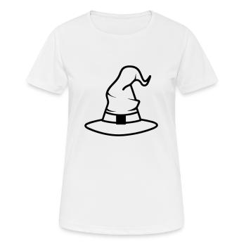 Magischer Hut - Frauen T-Shirt atmungsaktiv - Weiß - Vorne - AI Model Female 172 dark (172cm)