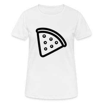 part de pizza - T-shirt respirant Femme - blanc - Devant - AI Model Female 172 dark (172cm)