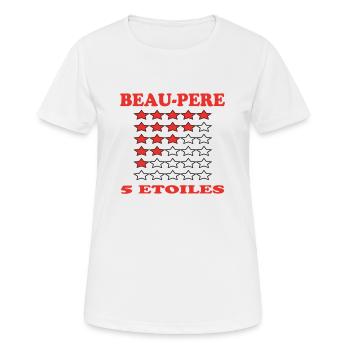 SCHWIEGERVATER 5 STERNE - Frauen T-Shirt atmungsaktiv - Weiß - Vorne - AI Model Female 172 dark (172cm)