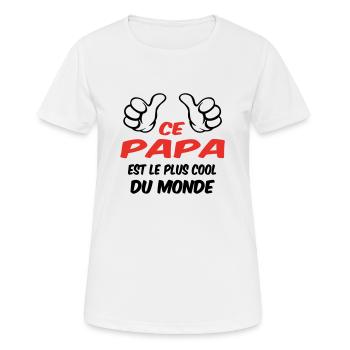 BEST DAD - Women's Breathable T-Shirt - white - Front - AI Model Female 172 dark (172cm)