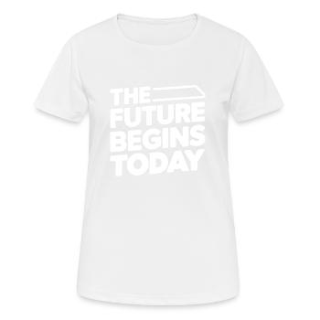 zurück in die Schule - Frauen T-Shirt atmungsaktiv - Weiß - Vorne - AI Model Female 172 dark (172cm)