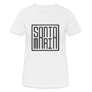 Santa Maria - T-shirt respirant Femme - blanc - Devant - AI Model Female 172 dark (172cm)