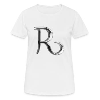 Chrome ,, Royal " Métallisé - T-shirt respirant Femme - blanc - Devant - AI Model Female 172 dark (172cm)