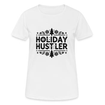 Holiday Hustler - Women's Breathable T-Shirt - white - Front - AI Model Female 172 dark (172cm)