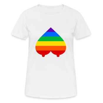 rainbow - Women's Breathable T-Shirt - white - Front - AI Model Female 172 dark (172cm)