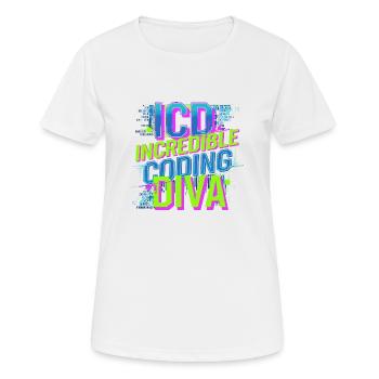 Creative minds in medical code - Women's Breathable T-Shirt - white - Front - AI Model Female 172 dark (172cm)
