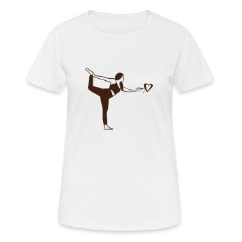 EliCorna - Frauen T-Shirt atmungsaktiv - Weiß - Vorne - AI Model Female 172 dark (172cm)