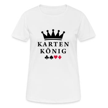 karten_koenig - T-shirt respirant Femme - blanc - Devant - AI Model Female 172 dark (172cm)