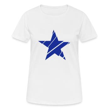 star broken - Women's Breathable T-Shirt - white - Front - AI Model Female 172 dark (172cm)