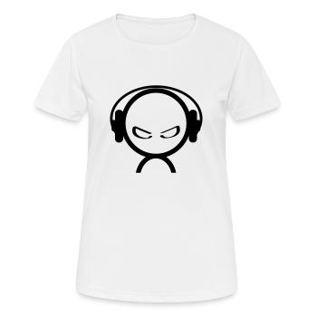 dj - T-shirt respirant Femme - blanc - Devant - AI Model Female 172 dark (172cm)